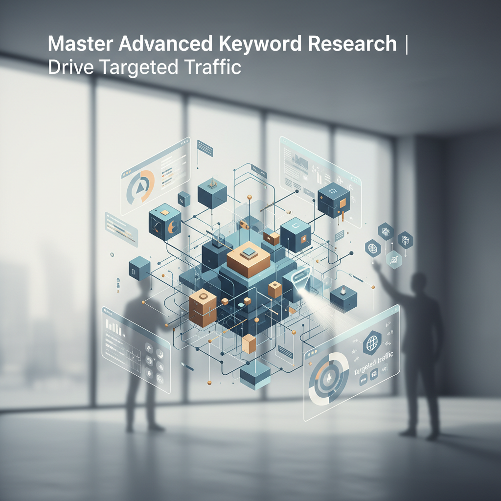 Illustration representing advanced keyword research: Master Advanced Keyword Research | Drive Targeted Traffic